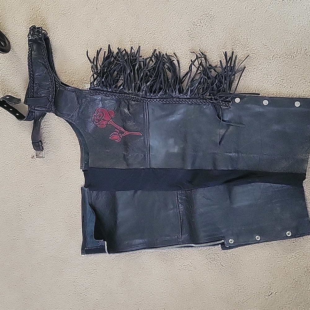 Ladies leather chaps